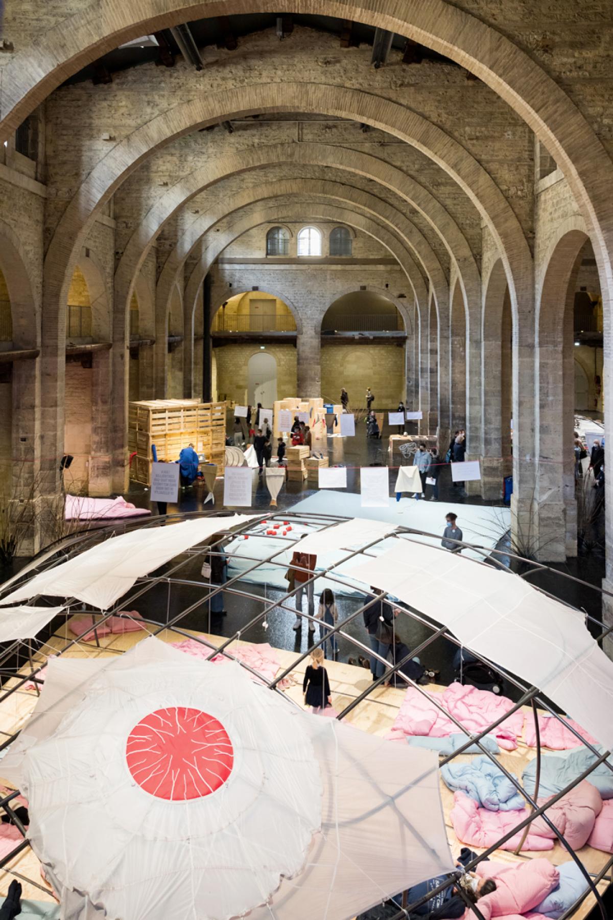 Vue de l'exposition Eva Kot’átková, "Mon corps n'est pas une île", Capc Musée d'art contemporain de Bordeaux, (10.02.2022 - 29.05.2022). Photo Arthur Péquin